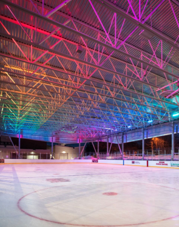 Outdoor skating rink