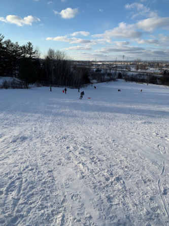 Greens Creek sliding hill